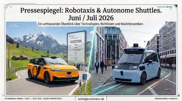 Pressespiegel Robotaxis autonomes Fahren Juni Juli 2026