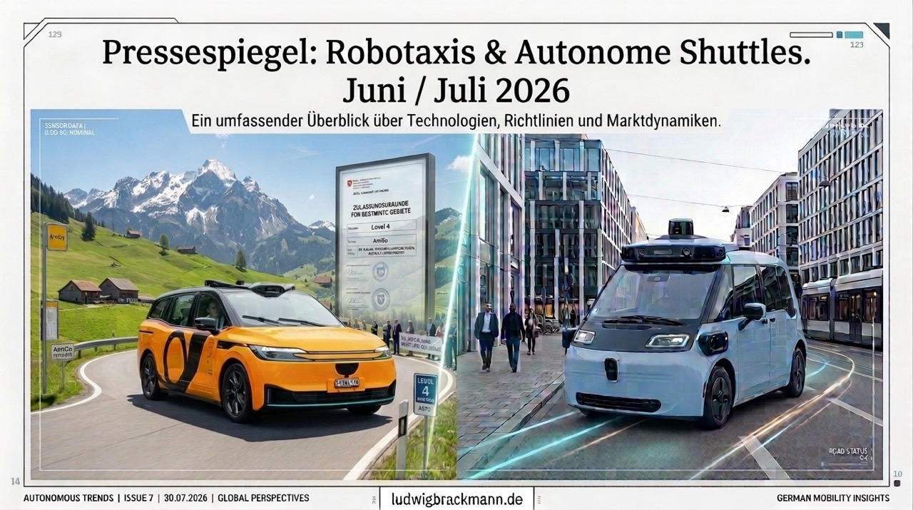 Pressespiegel Robotaxis autonomes Fahren Juni Juli 2026