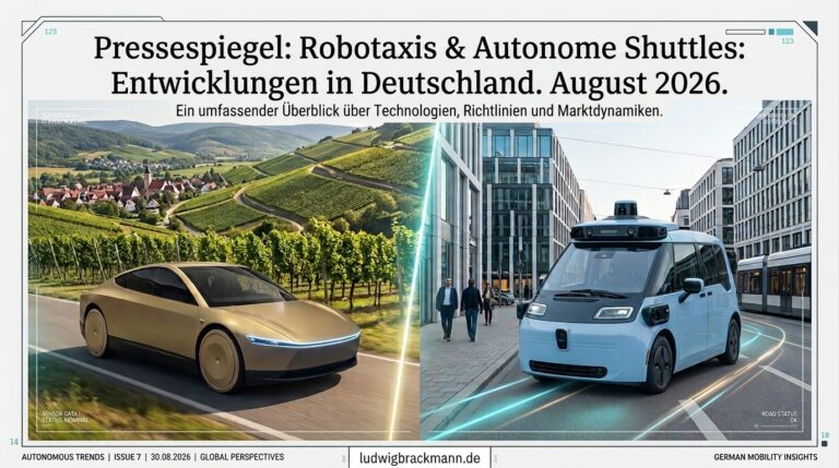 Pressespiegel August 2026: Autonome Shuttles und Robotaxi-Projekte in Deutschland
