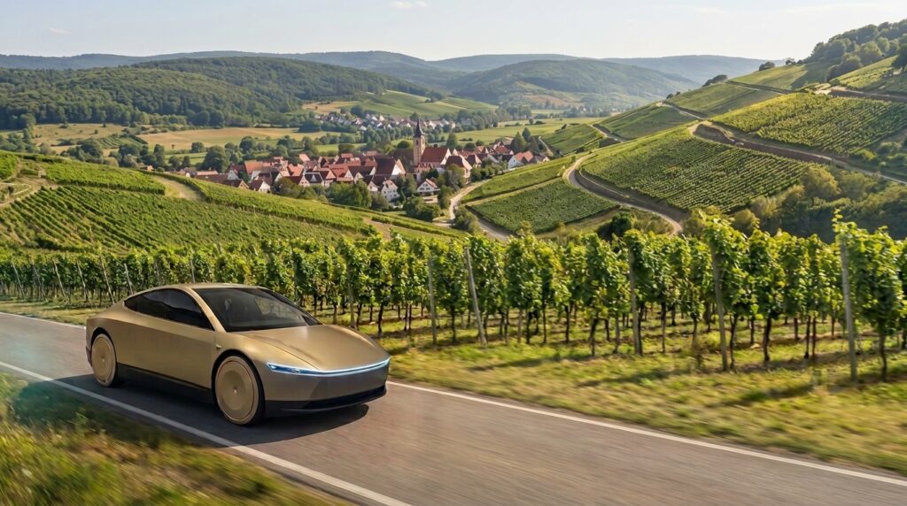 Tesla Cybercab Bürgerbus-Shuttle im Reallabor für ländliche Mobilität im Kreis Ahrweiler