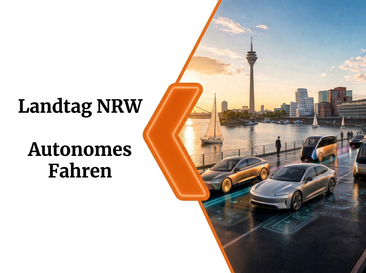 Landtag NRW: Nordrhein-Westfalen zum Testfeld und Vorreiter der autonomen Mobilität und Robotaxis machen